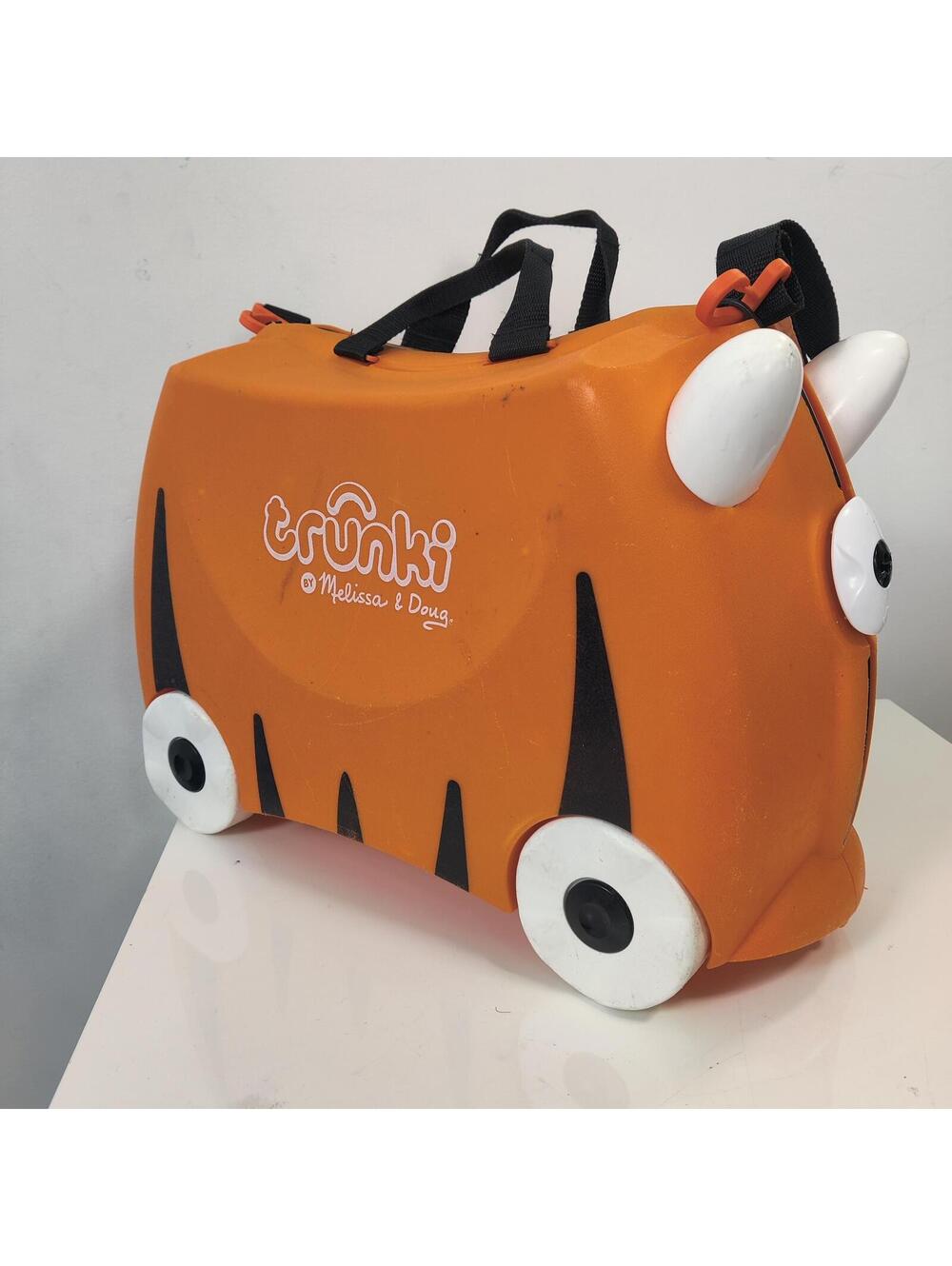 Trunki by Melissa & Doug Orange Tiger Kids Ride-On Suitcase Luggage